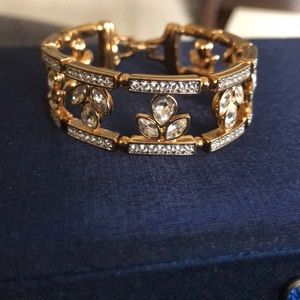 Swarovski gold tone and crystal bracelet